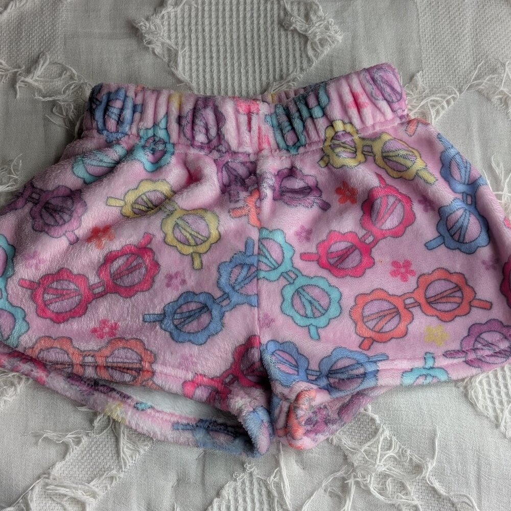Girls Fuzzy Shorts - Size 4-6